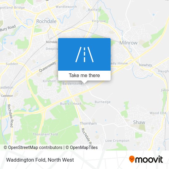 Waddington Fold map