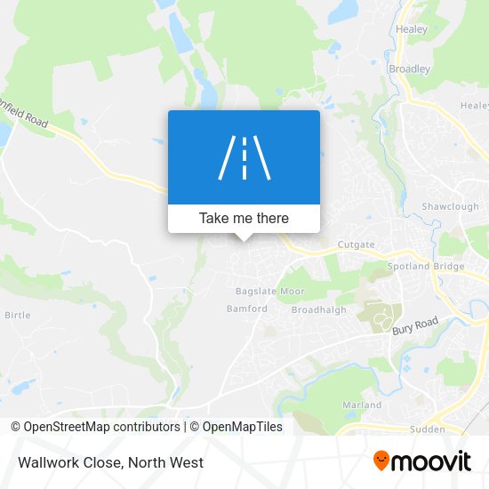 Wallwork Close map