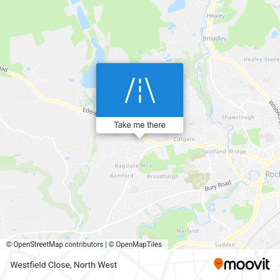 Westfield Close map