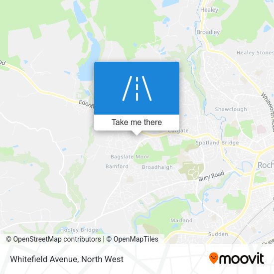 Whitefield Avenue map