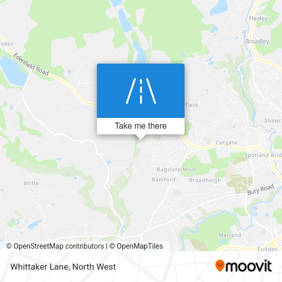 Whittaker Lane map