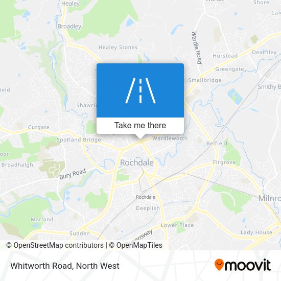 Whitworth Road map