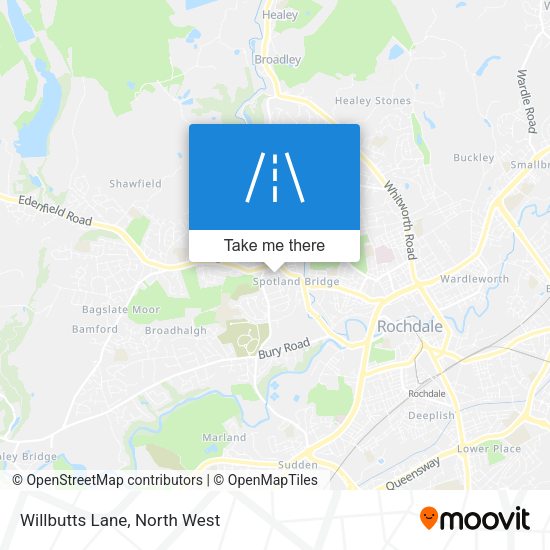 Willbutts Lane map