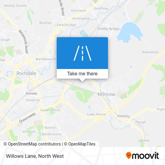 Willows Lane map