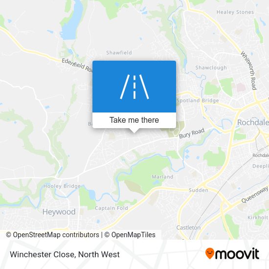 Winchester Close map