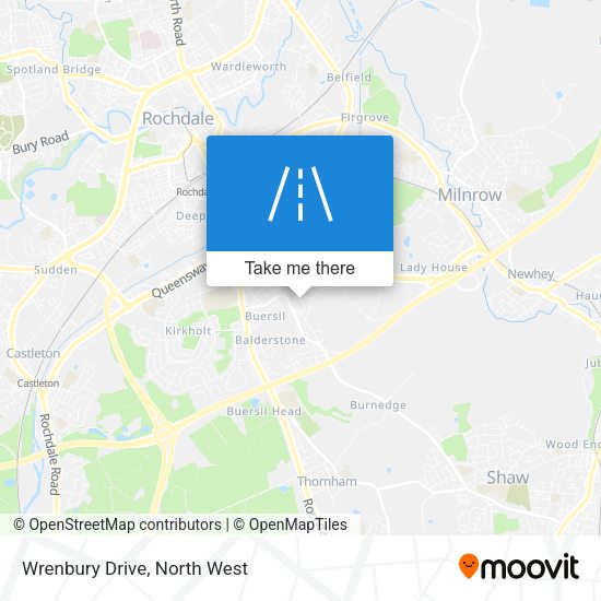 Wrenbury Drive map