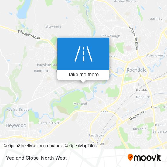 Yealand Close map