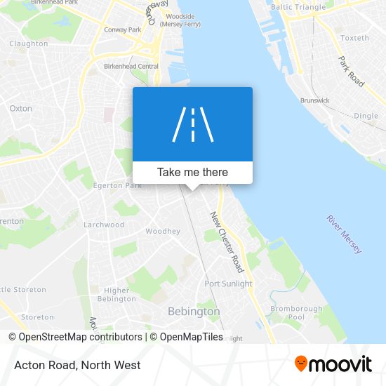 Acton Road map