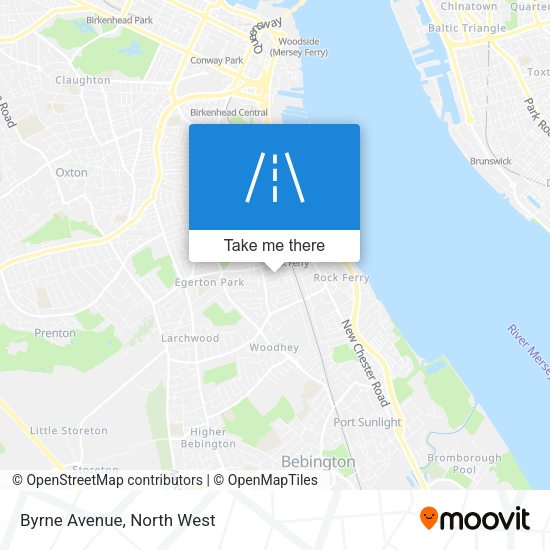 Byrne Avenue map