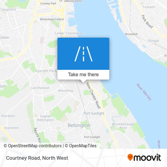 Courtney Road map