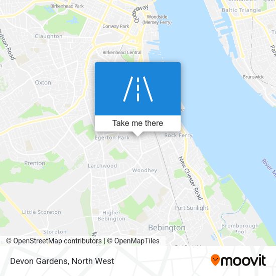 Devon Gardens map