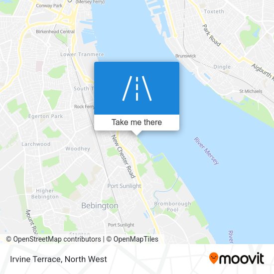 Irvine Terrace map