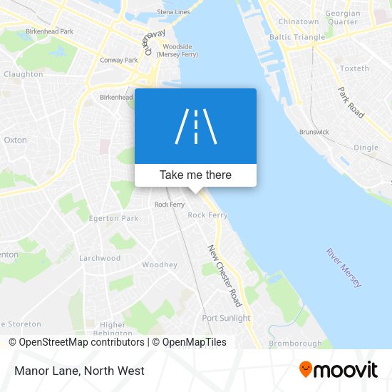 Manor Lane map