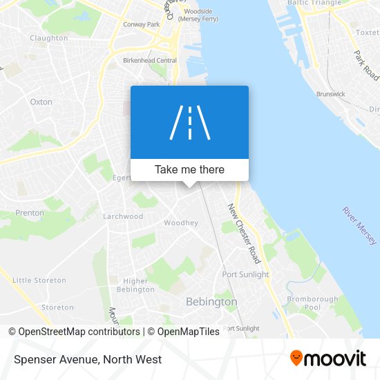Spenser Avenue map