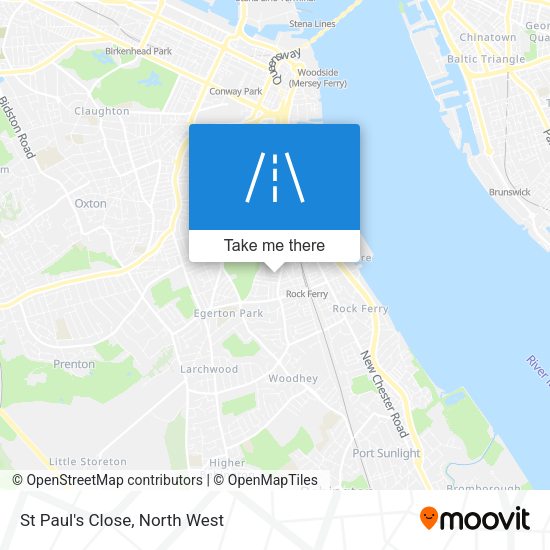 St Paul's Close map