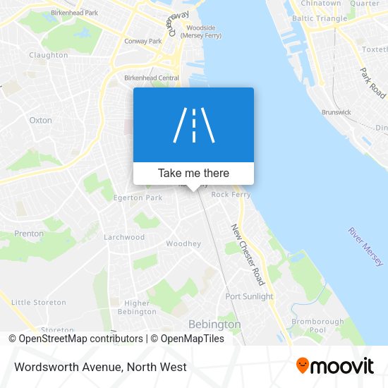 Wordsworth Avenue map