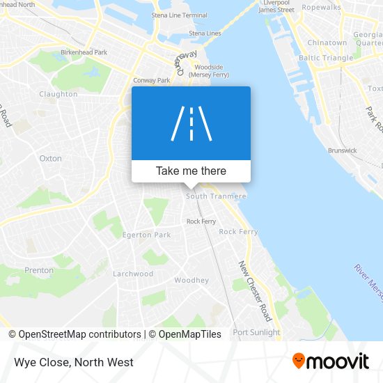 Wye Close map