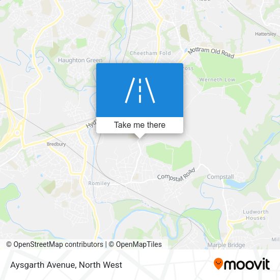Aysgarth Avenue map