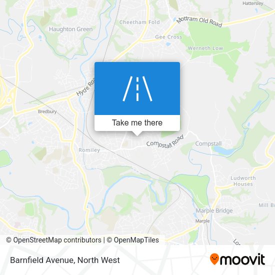 Barnfield Avenue map