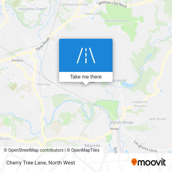 Cherry Tree Lane map