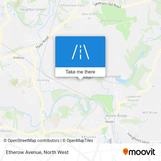 Etherow Avenue map
