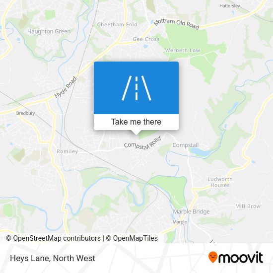 Heys Lane map
