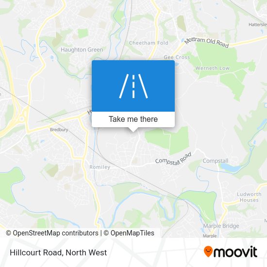 Hillcourt Road map