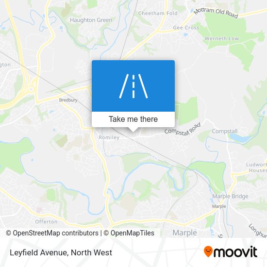 Leyfield Avenue map