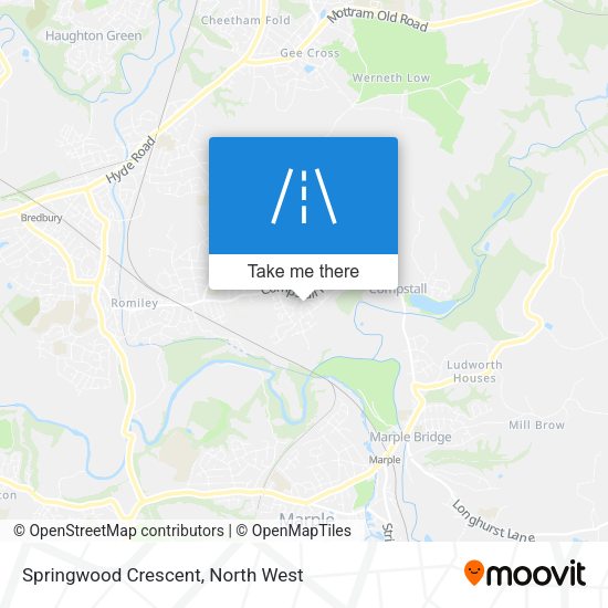 Springwood Crescent map