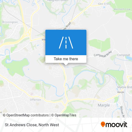 St Andrews Close map