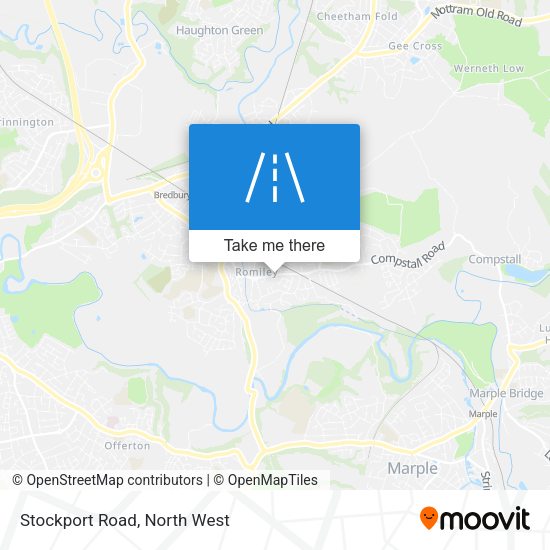 Stockport Road map