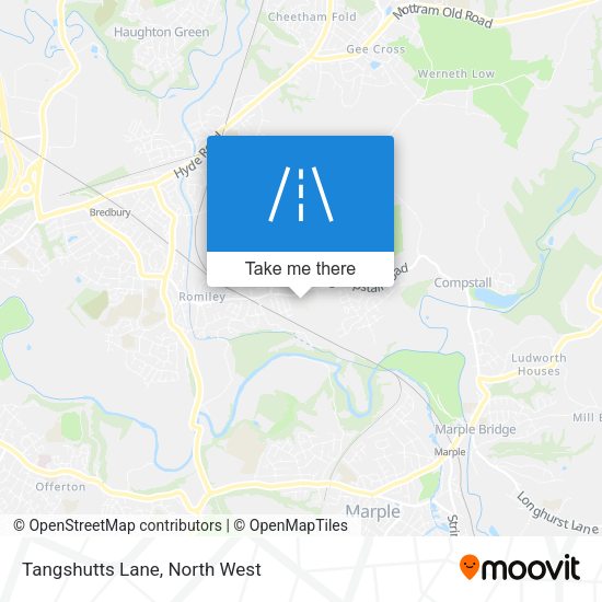 Tangshutts Lane map