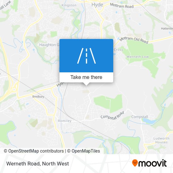 Werneth Road map