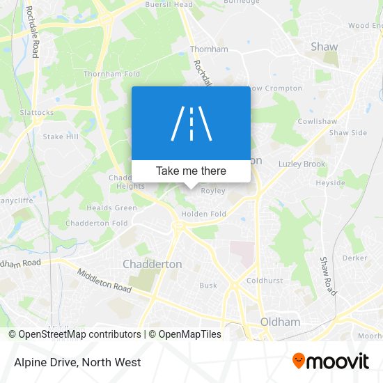 Alpine Drive map