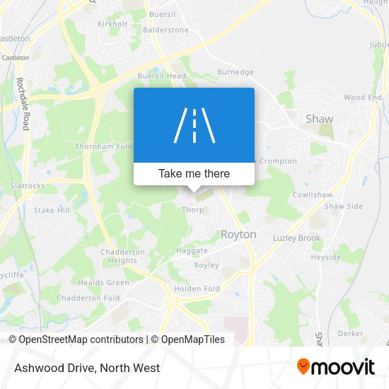 Ashwood Drive map