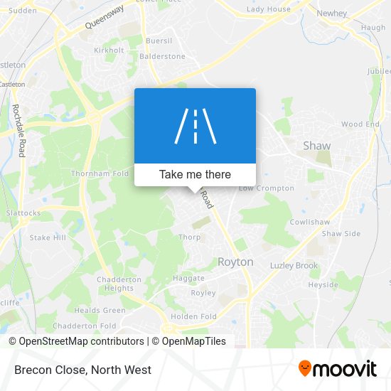Brecon Close map