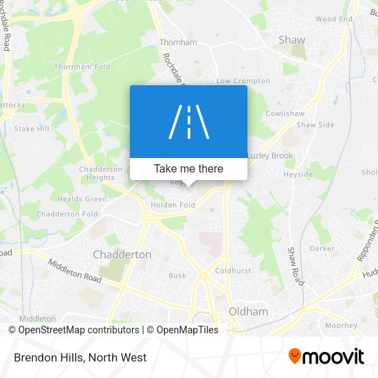 Brendon Hills map