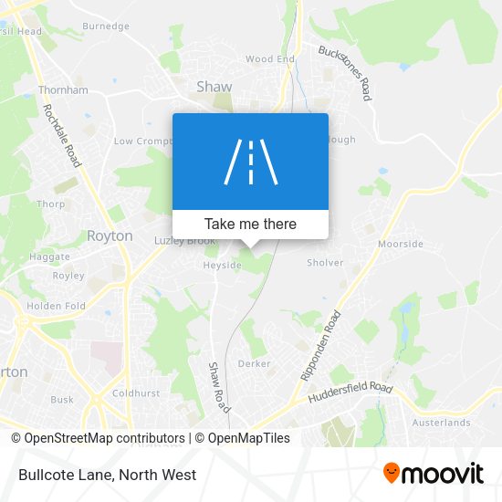 Bullcote Lane map