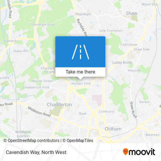 Cavendish Way map