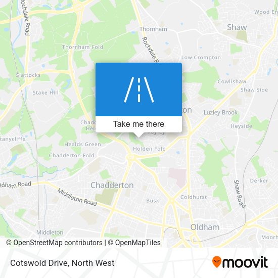 Cotswold Drive map