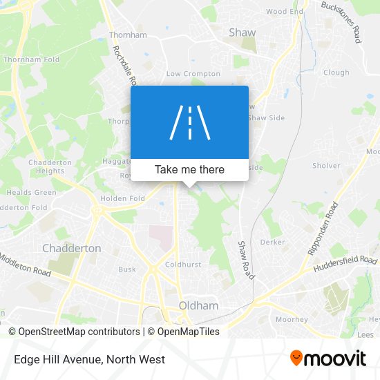 Edge Hill Avenue map