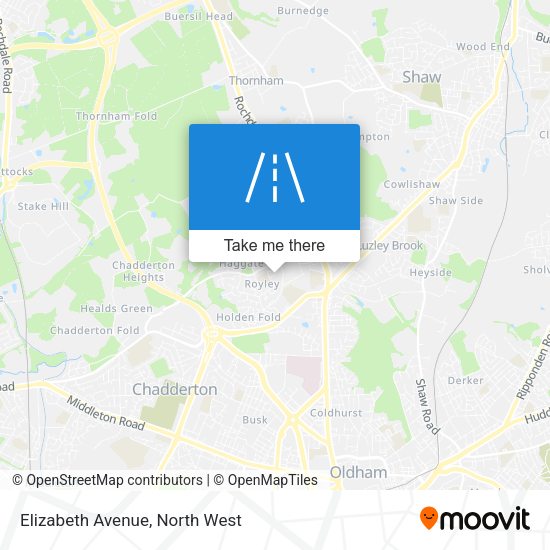 Elizabeth Avenue map