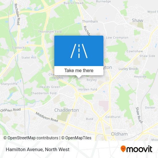 Hamilton Avenue map