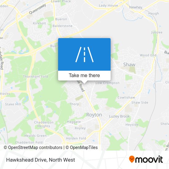 Hawkshead Drive map