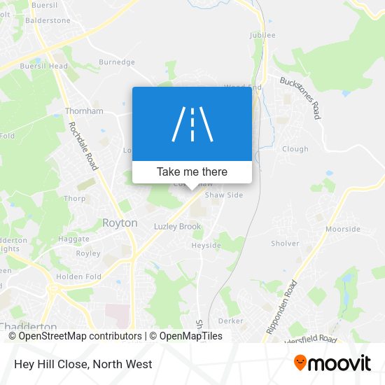 Hey Hill Close map