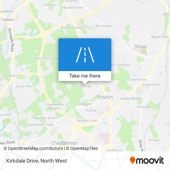 Kirkdale Drive map