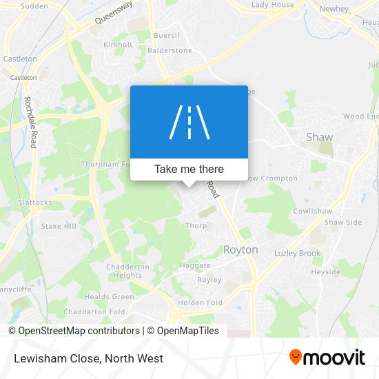 Lewisham Close map