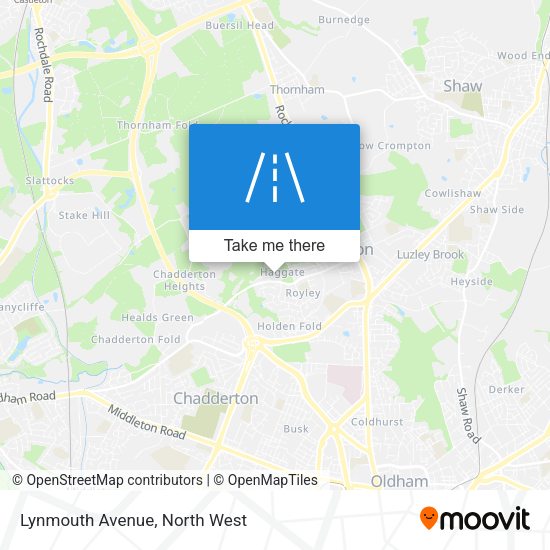 Lynmouth Avenue map