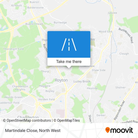 Martindale Close map