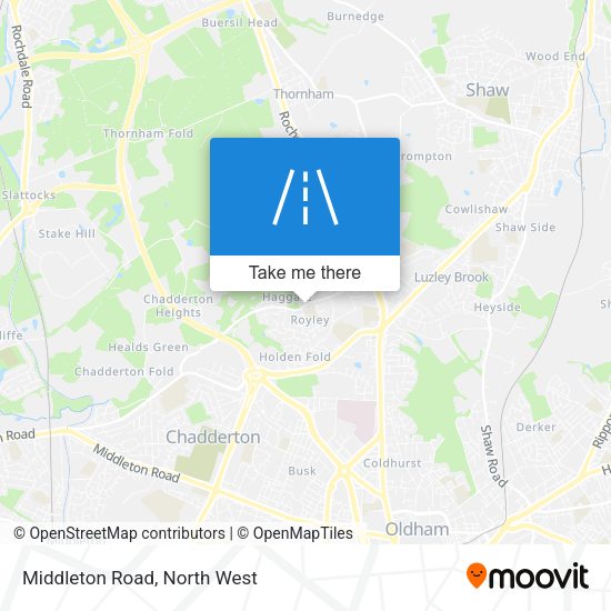 Middleton Road map